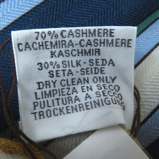 HERMES Stall cashmere Blue type Multi