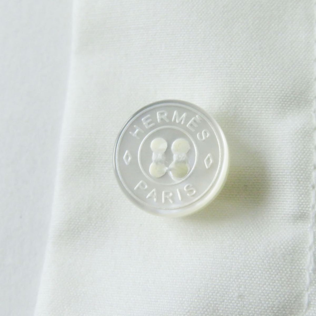HERMES Long sleeve shirt cotton white 38