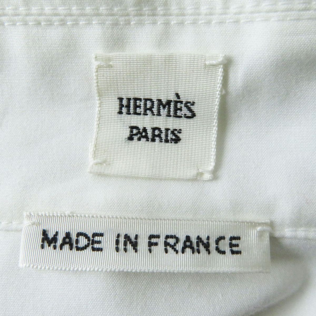 HERMES Long sleeve shirt cotton white 38