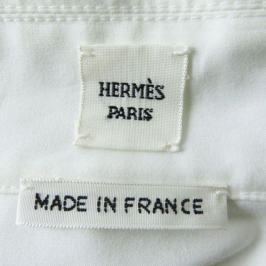 HERMES Long sleeve shirt cotton white 38