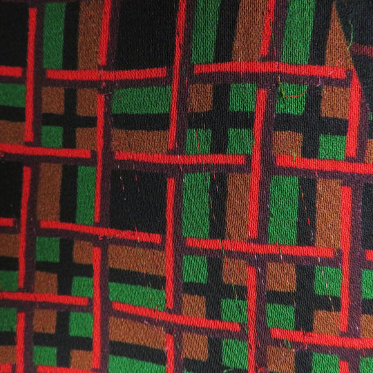 HERMES blouse silk Multi<br>Total pattern print 38
