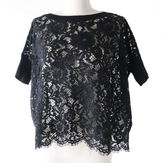 VALENTINO Cut cotton black XS