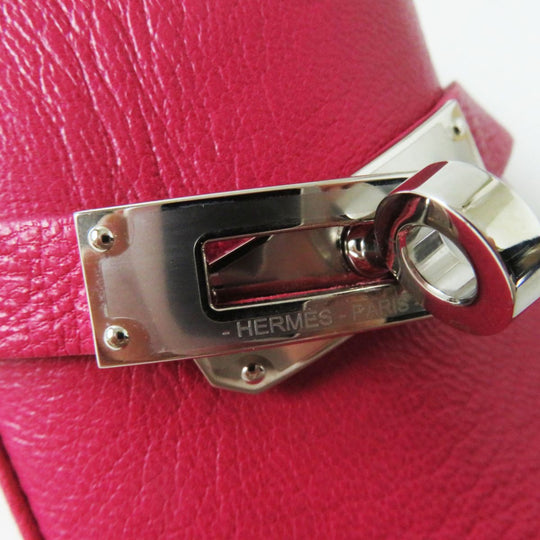 HERMES Mule leather Fran Boise SilverMetal 37 1/2