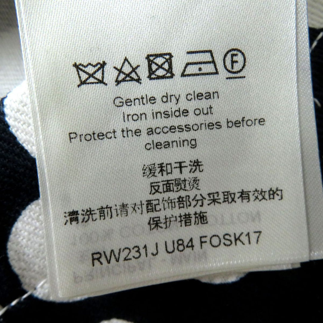 LOUIS VUITTON skirt cotton Dark navy x white<br>infinity dot 38
