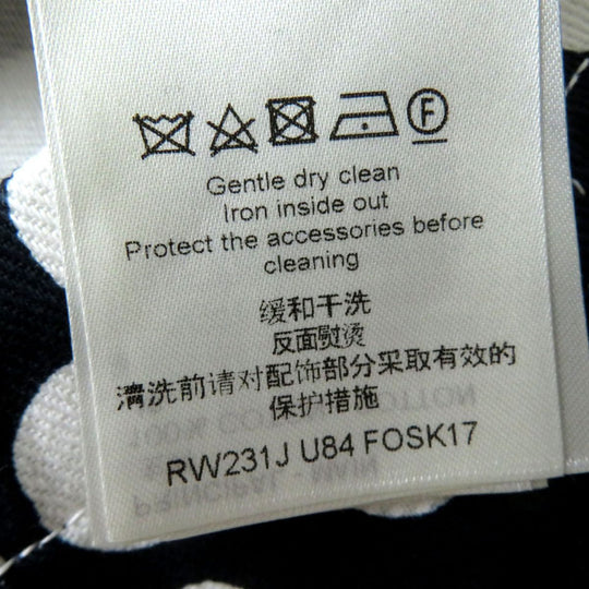 LOUIS VUITTON skirt cotton Dark navy x white<br>infinity dot 38