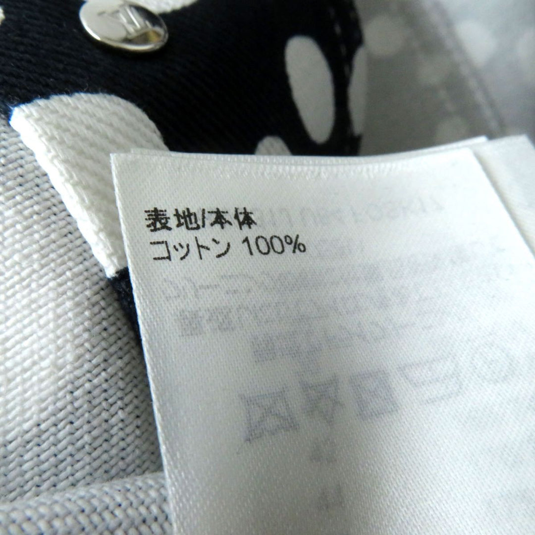 LOUIS VUITTON skirt cotton Dark navy x white<br>infinity dot 38