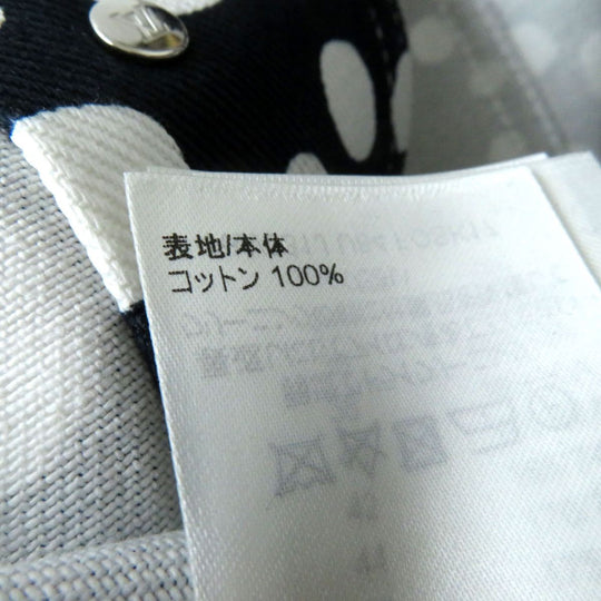 LOUIS VUITTON skirt cotton Dark navy x white<br>infinity dot 38