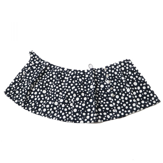 LOUIS VUITTON skirt cotton Dark navy x white<br>infinity dot 38