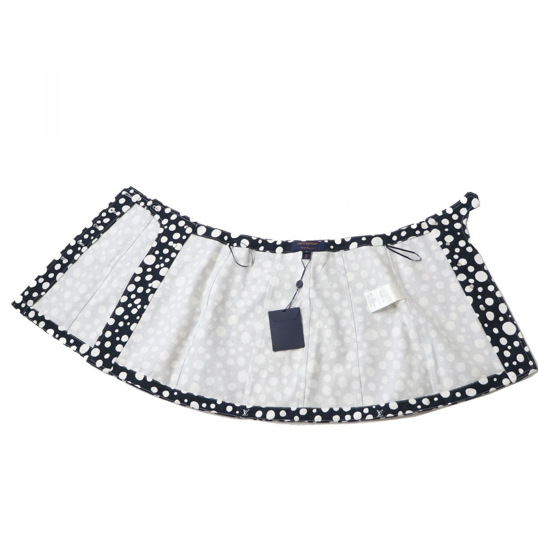 LOUIS VUITTON skirt cotton Dark navy x white<br>infinity dot 38