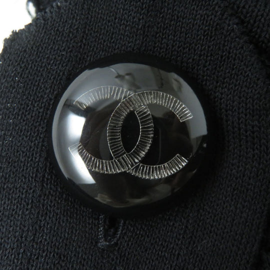 CHANEL cardigan cotton black 38