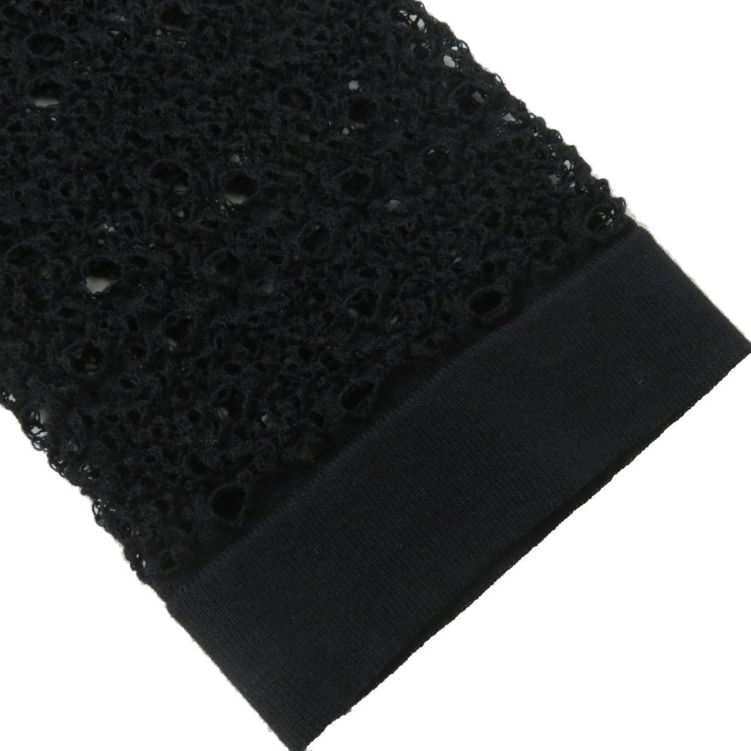 CHANEL cardigan cotton black 38