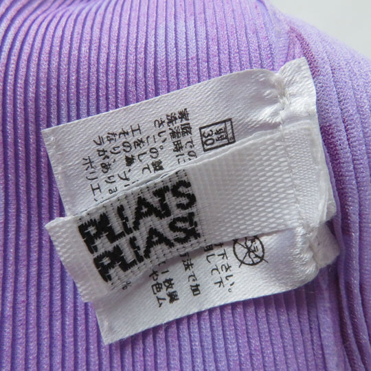 PLEATS PLEASE Cut polyester Purple x Lavender Dot Pattern
