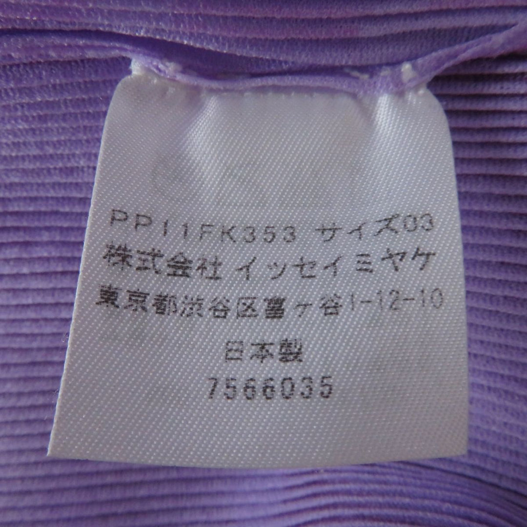 PLEATS PLEASE Cut polyester Purple x Lavender Dot Pattern