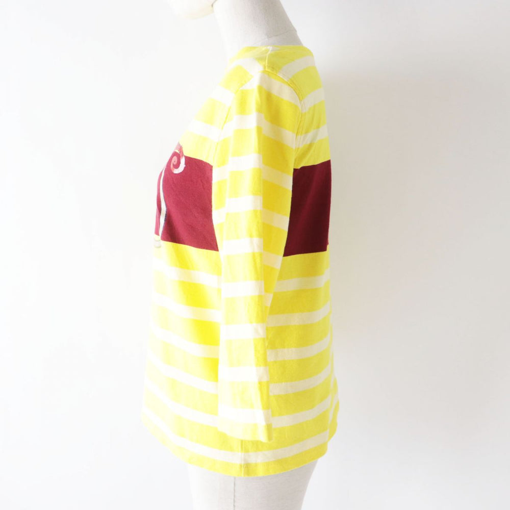 HERMES Short sleeve T-shirt cotton Yellow type<br>L'INSTRVCTION DV ROY 34
