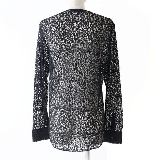 Christian Dior blouse cotton black 42