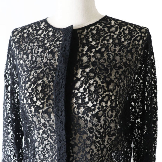 Christian Dior blouse cotton black 42