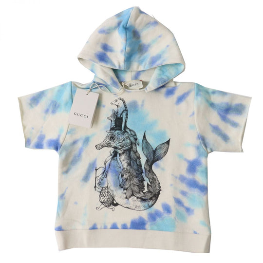 GUCCI sweat cotton White x Blue type 24