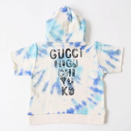 GUCCI sweat cotton White x Blue type 24