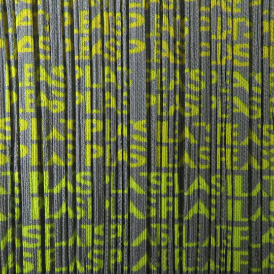 PLEATS PLEASE Cut polyester Multi x grey logo pattern 3