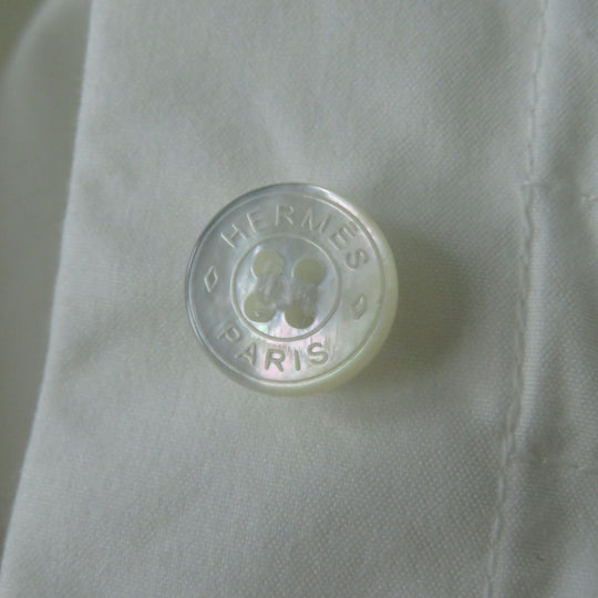 HERMES Long sleeve shirt cotton white 34