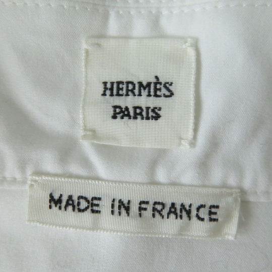 HERMES Long sleeve shirt cotton white 34
