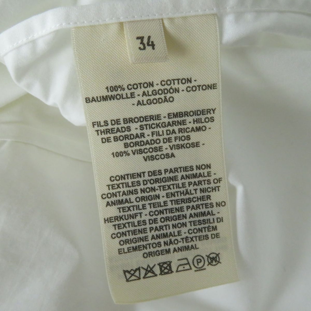 HERMES Long sleeve shirt cotton white 34