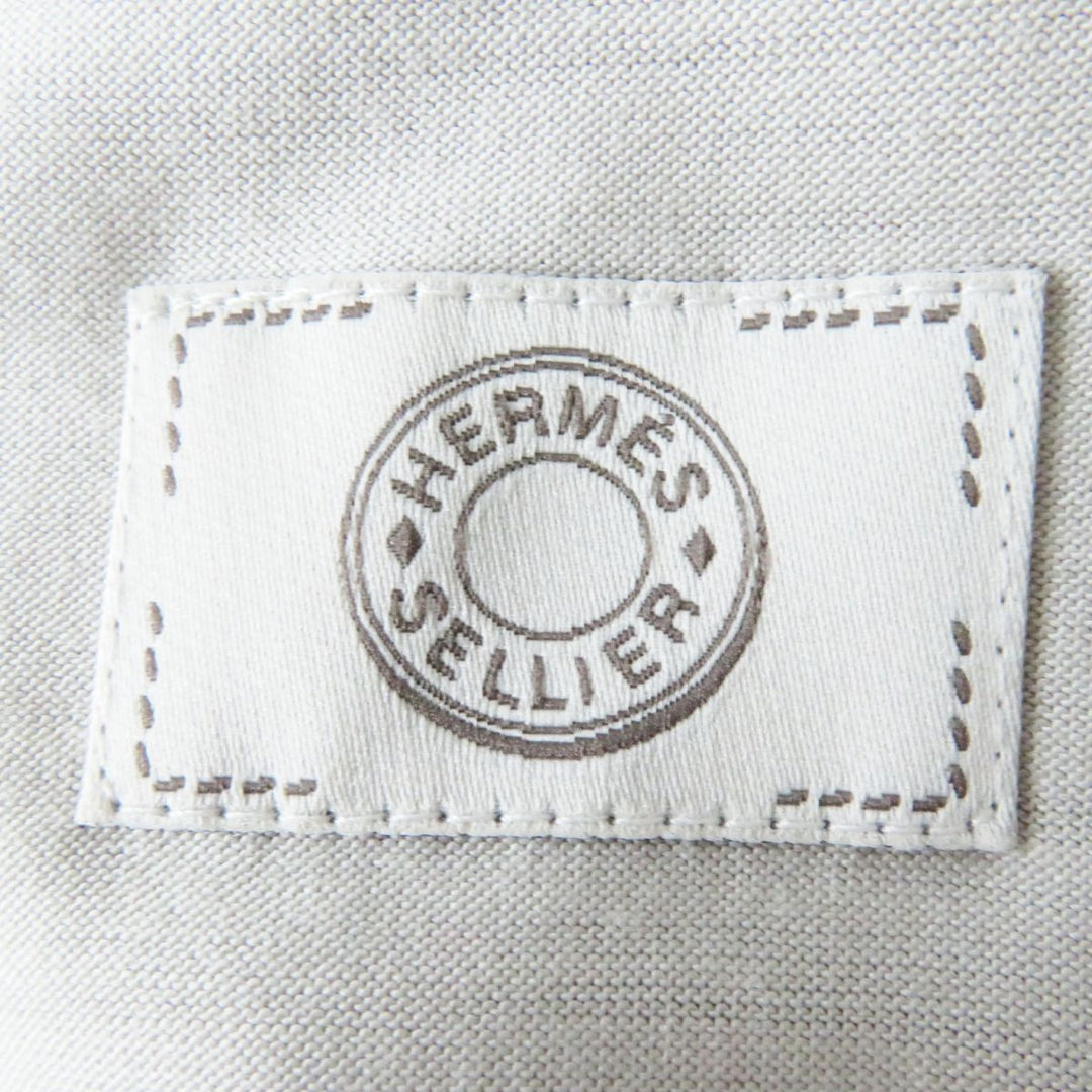 HERMES Cut wool Light gray M