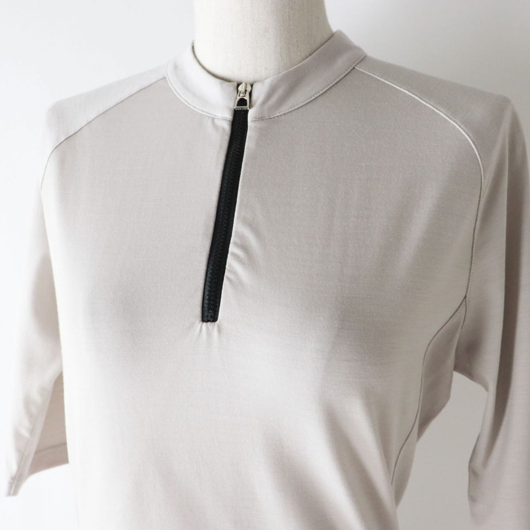HERMES Cut wool Light gray M