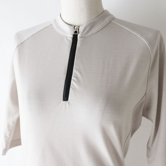 HERMES Cut wool Light gray M