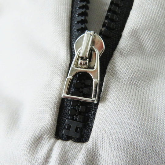 HERMES Cut wool Light gray M