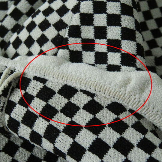LOUIS VUITTON one piece Rayon Black x White Micro Damier XS