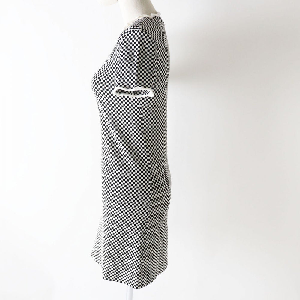 LOUIS VUITTON one piece Rayon Black x White Micro Damier XS