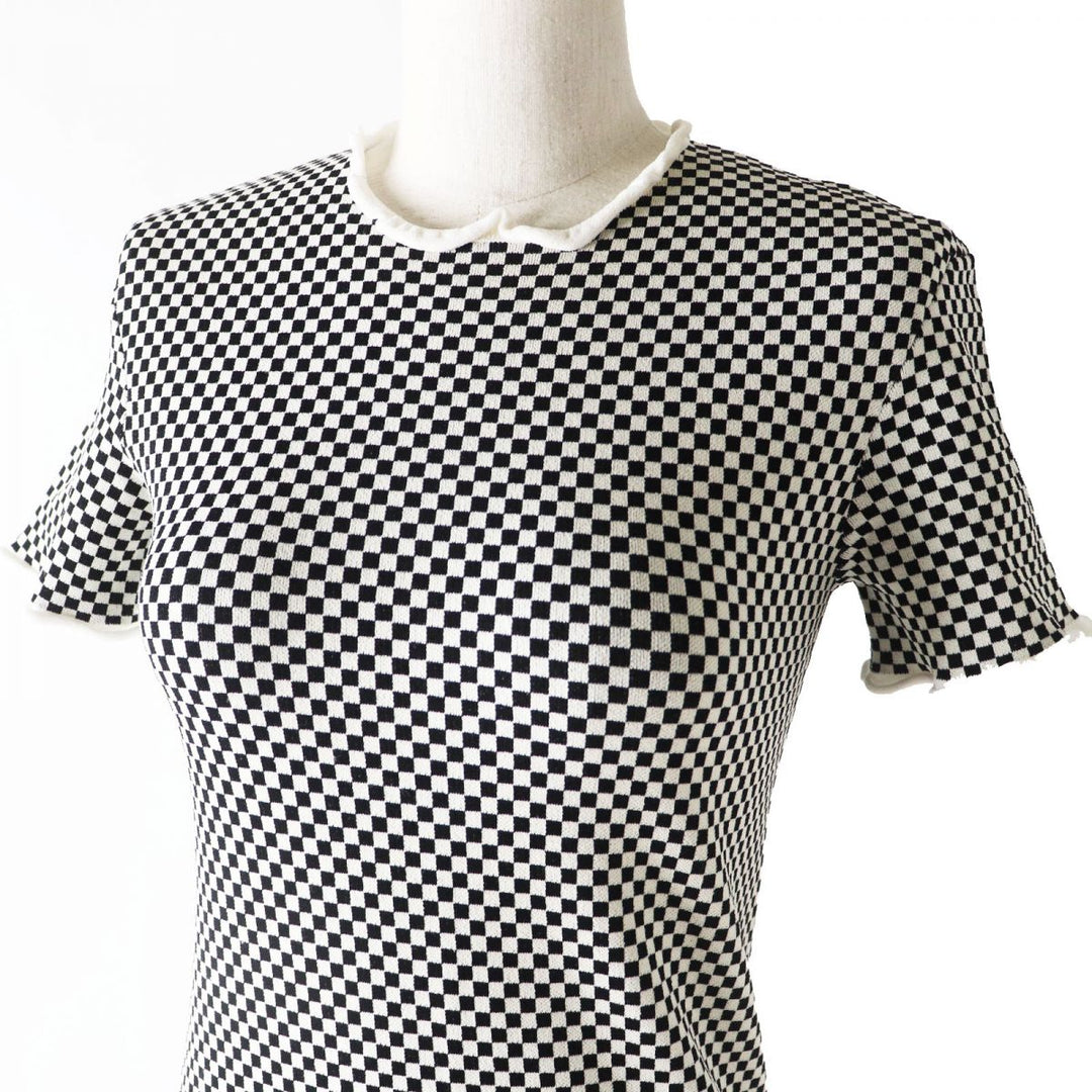 LOUIS VUITTON one piece Rayon Black x White Micro Damier XS