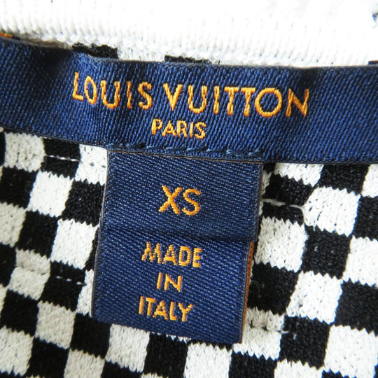 LOUIS VUITTON one piece Rayon Black x White Micro Damier XS