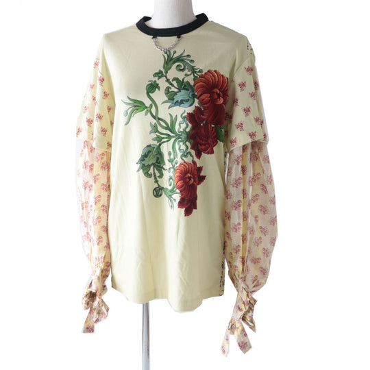 LOUIS VUITTON Cut cotton Light yellow x multi-floral S