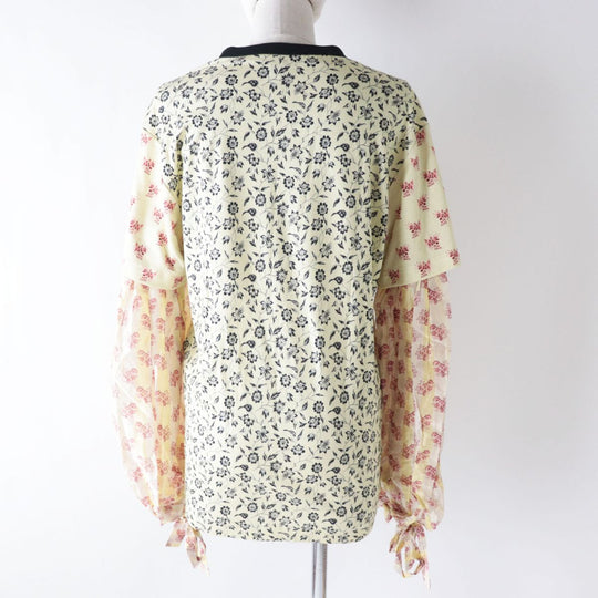 LOUIS VUITTON Cut cotton Light yellow x multi-floral S