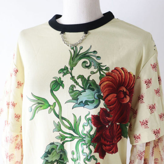 LOUIS VUITTON Cut cotton Light yellow x multi-floral S