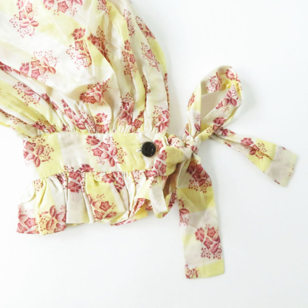 LOUIS VUITTON Cut cotton Light yellow x multi-floral S