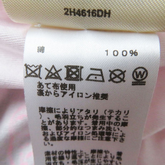 HERMES Short sleeve T-shirt cotton Neon pink 36