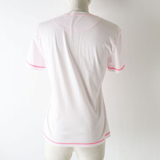 HERMES Short sleeve T-shirt cotton Neon pink 36