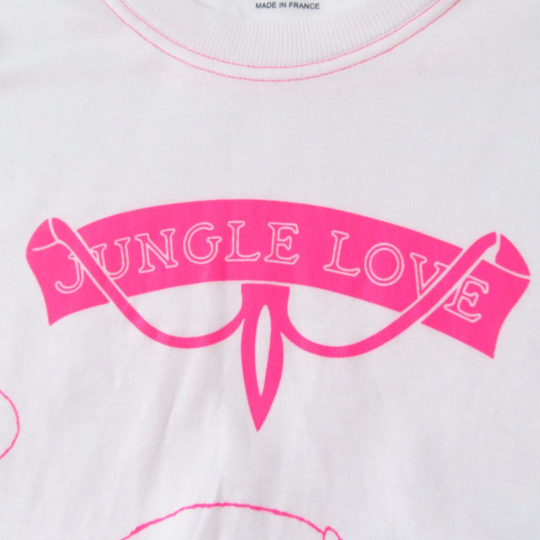 HERMES Short sleeve T-shirt cotton Neon pink 36