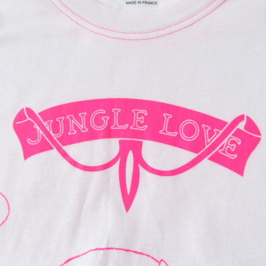 HERMES Short sleeve T-shirt cotton Neon pink 36