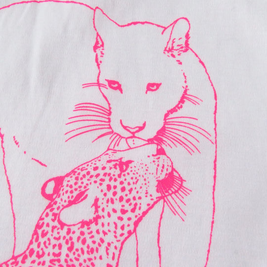 HERMES Short sleeve T-shirt cotton Neon pink 36