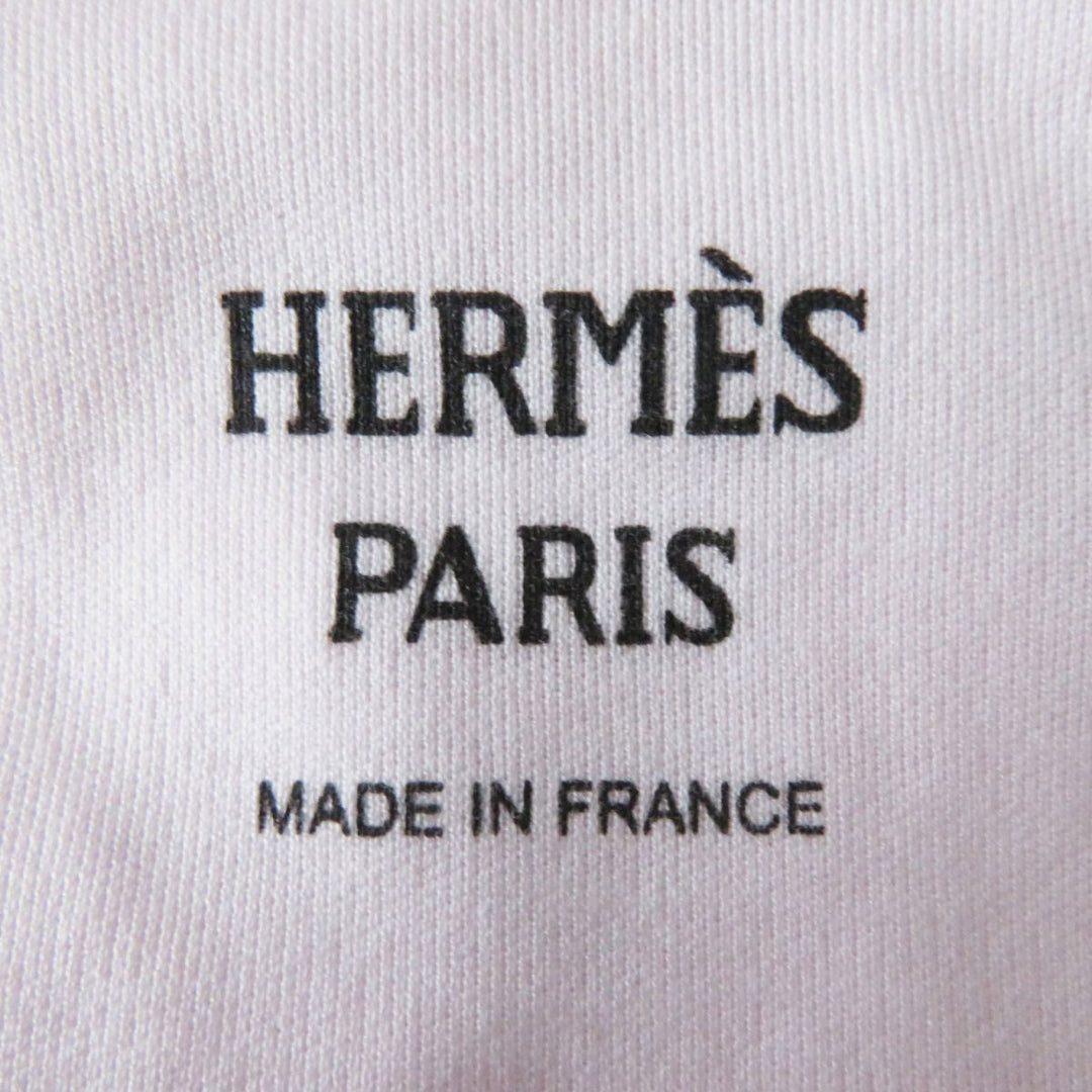 HERMES Short sleeve T-shirt cotton Neon pink 36