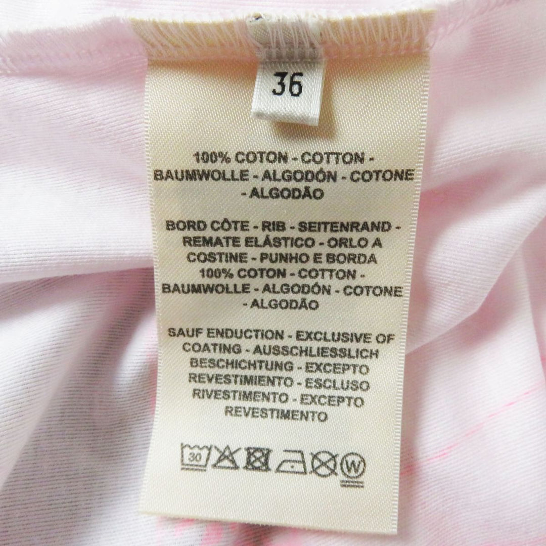HERMES Short sleeve T-shirt cotton Neon pink 36