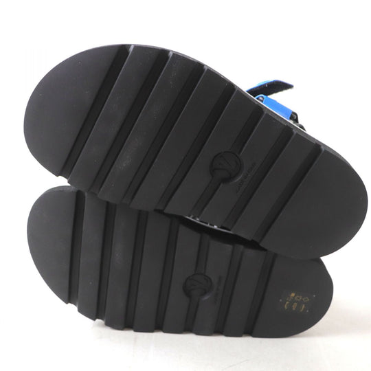 LOUIS VUITTON Sandals leather Blue x black 37