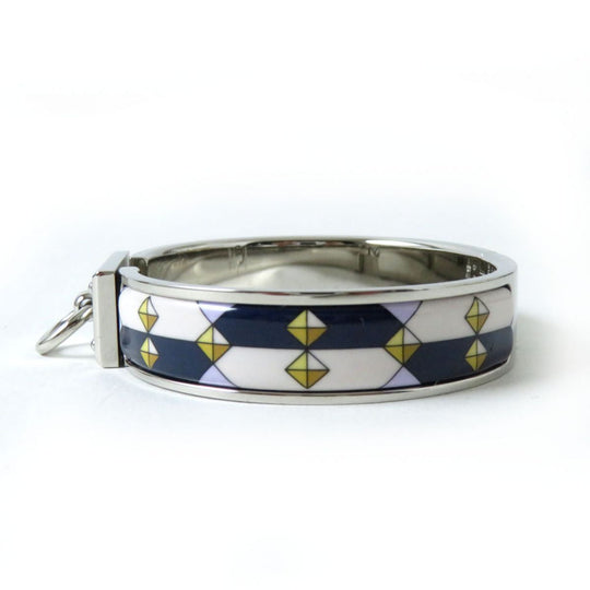 HERMES bracelet Metal, Enamel Silver Colliers de ChiensPattern