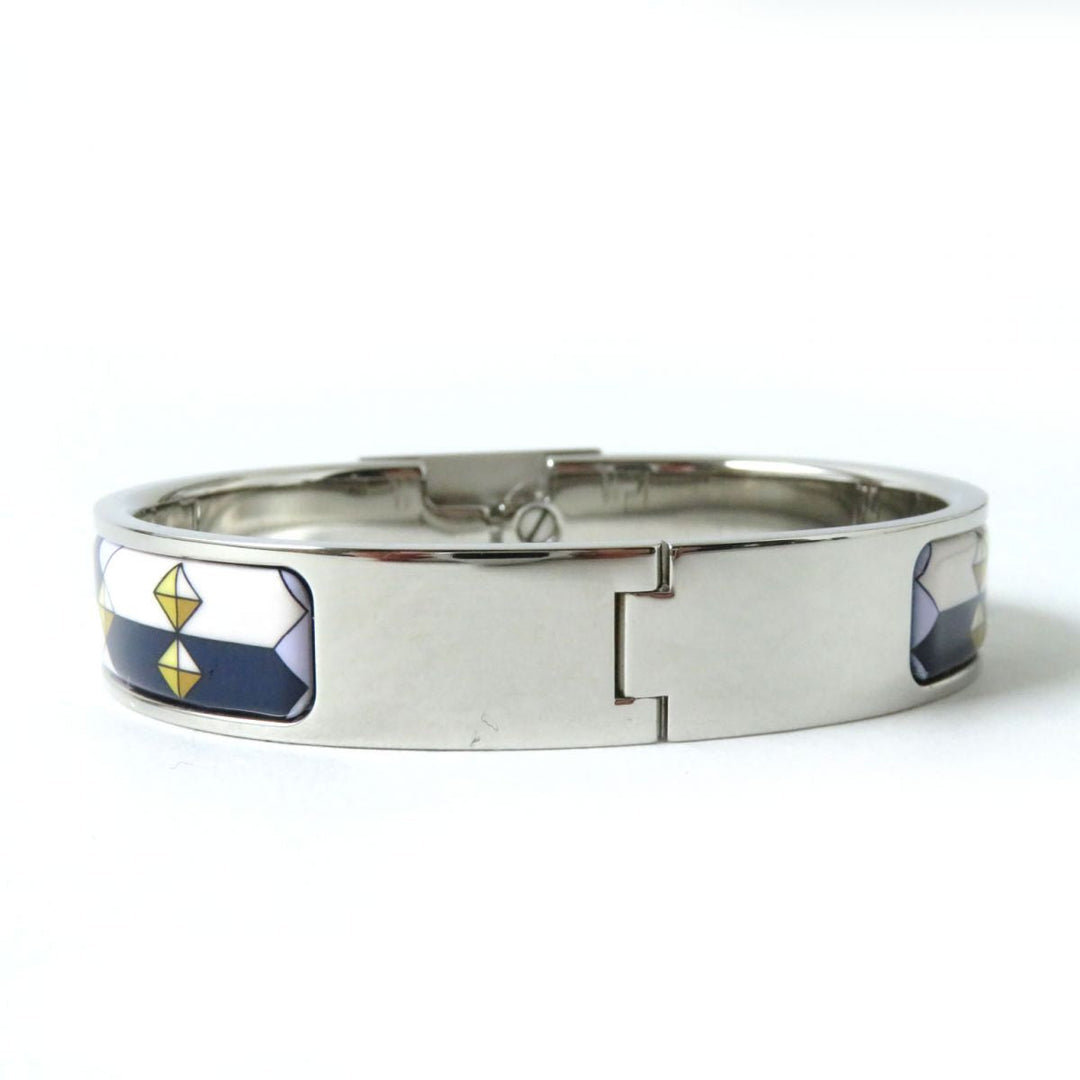 HERMES bracelet Metal, Enamel Silver Colliers de ChiensPattern