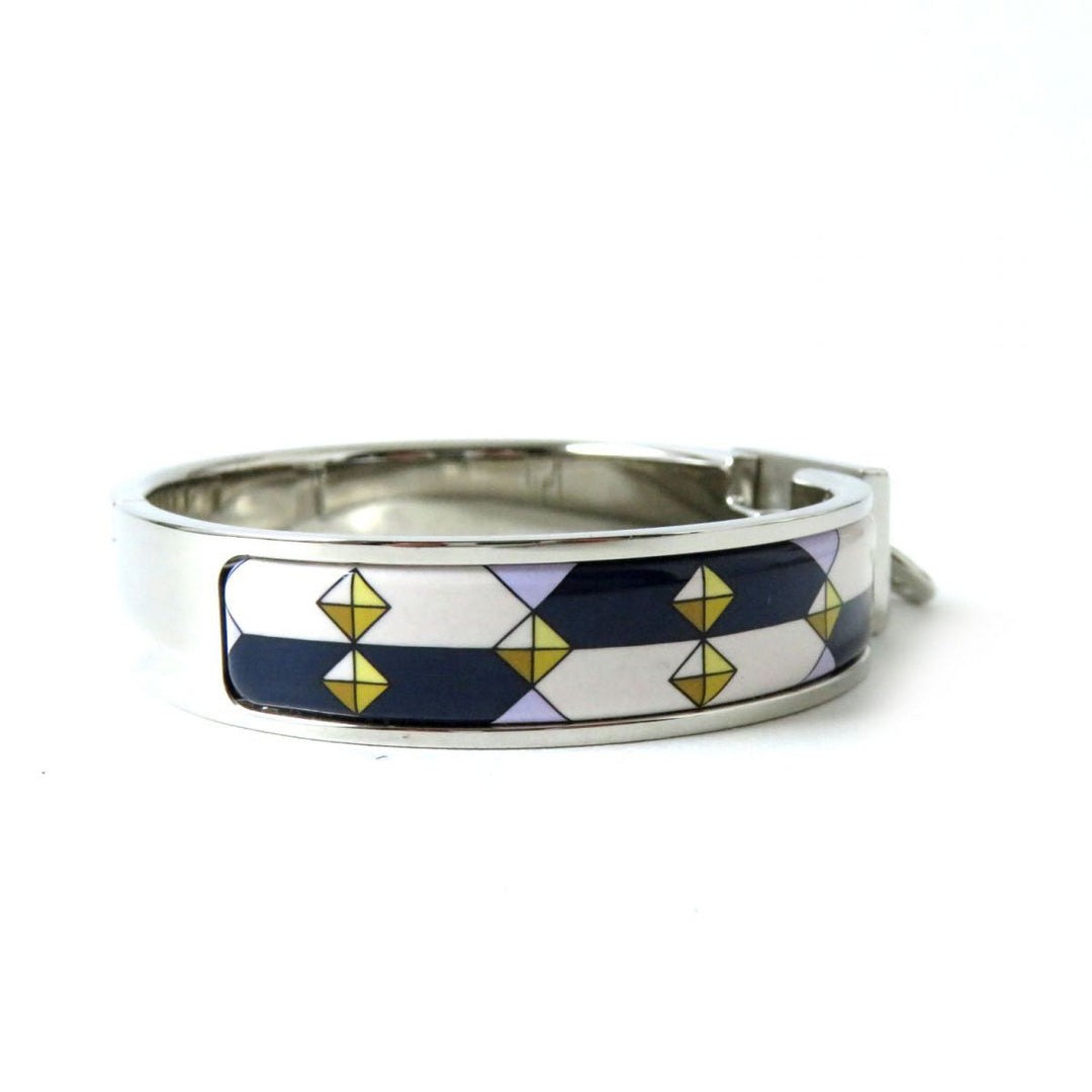 HERMES bracelet Metal, Enamel Silver Colliers de ChiensPattern
