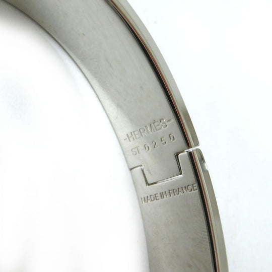 HERMES bracelet Metal, Enamel Silver Colliers de ChiensPattern